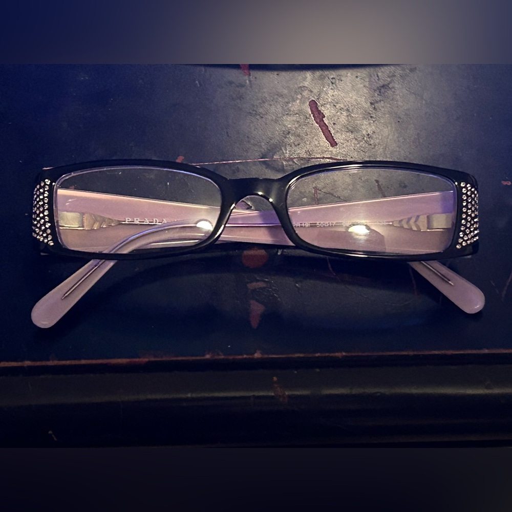 Pink Prada glasses